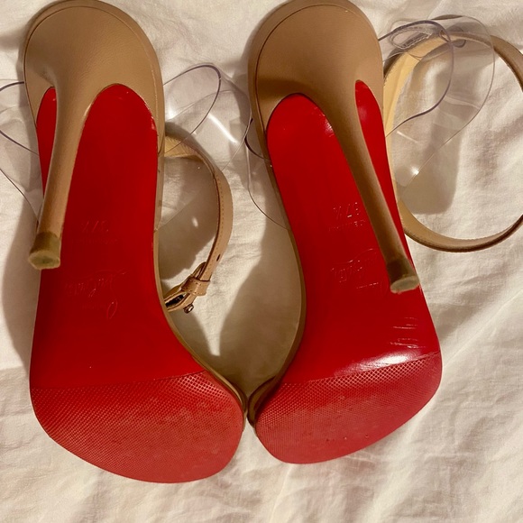 Christian Louboutin Jonatina Nude Heels - Picture 5 of 7